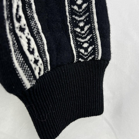 St John Santana Knit Jacket Womens 6 Black White Classic Elegant Preppy Chic - Picture 6 of 12